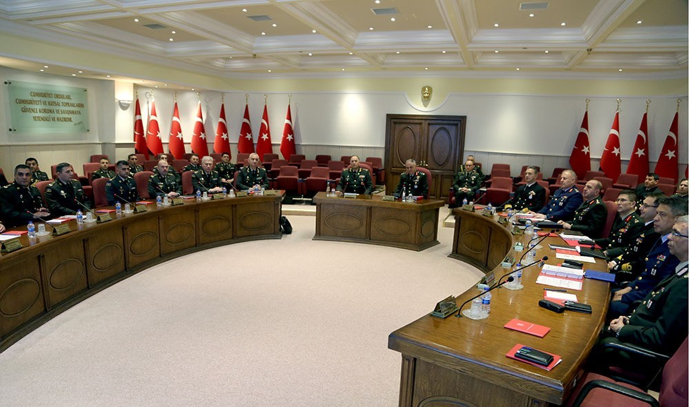 Yüksək Səviyyəli Hərbi Dialoq İclası keçirilir - FOTOLAR