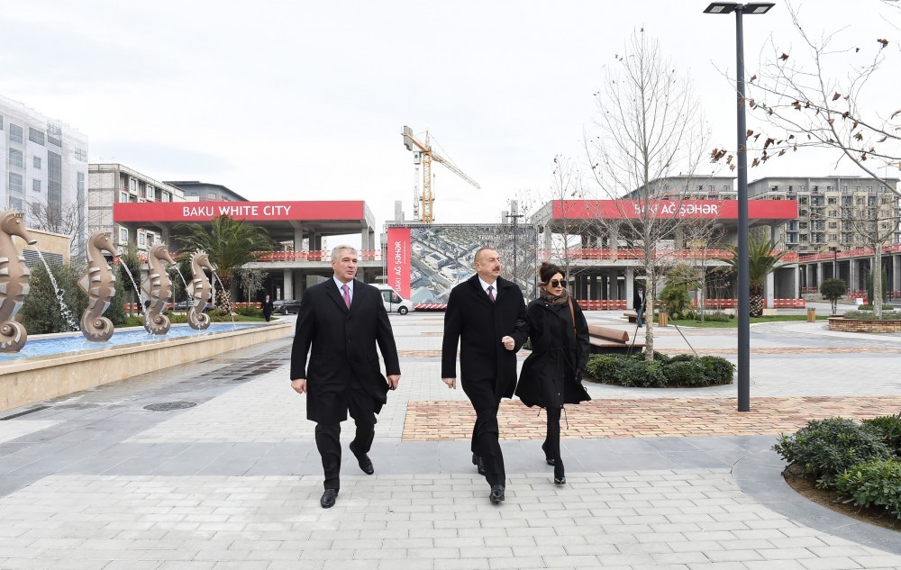 İlham Əliyev və xanımı “Bakı Ağ Şəhər”də - FOTOLAR