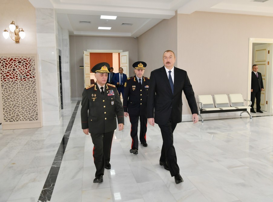Ramil Usubov dövlət başçısına raport verdi - FOTOLAR