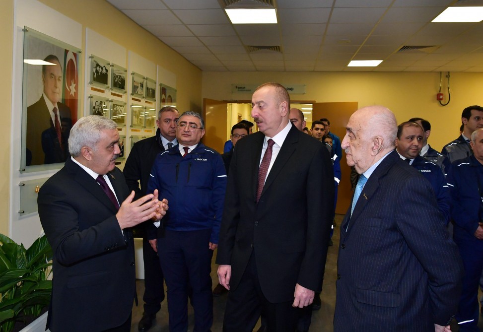 İlham Əliyev “SOCAR karbamid” zavodunun açılışında - FOTOLAR-YENİLƏNİB