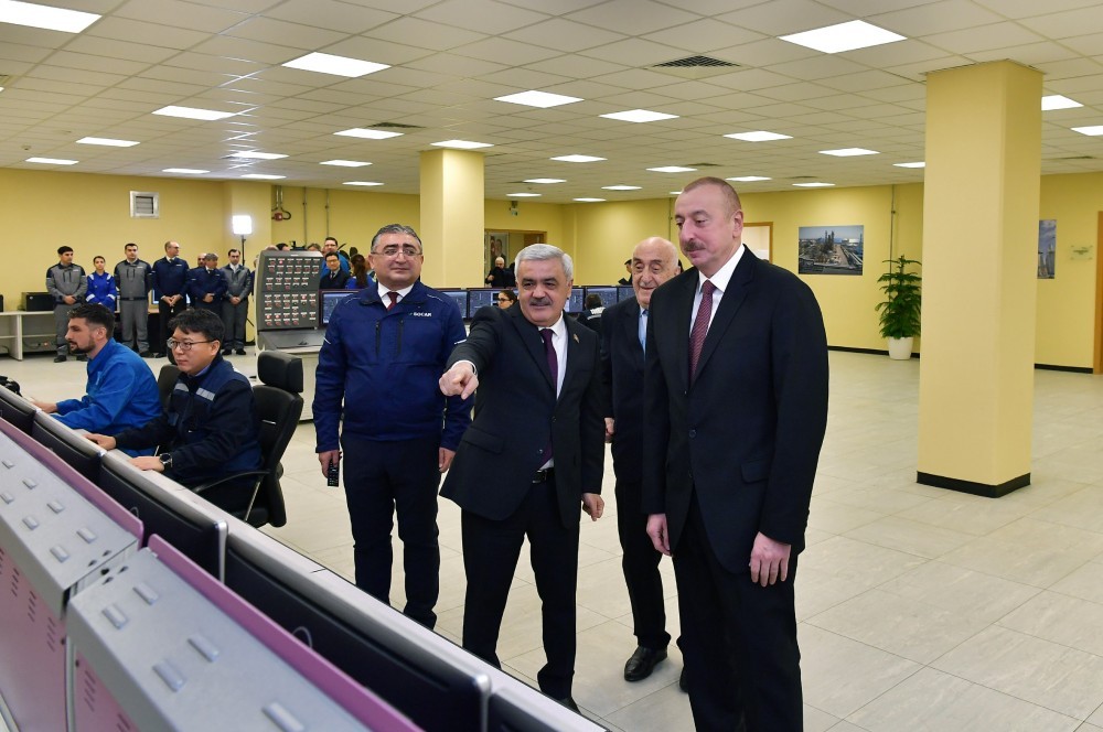 İlham Əliyev “SOCAR karbamid” zavodunun açılışında - FOTOLAR-YENİLƏNİB