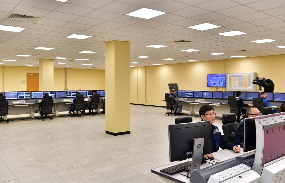 İlham Əliyev “SOCAR karbamid” zavodunun açılışında - FOTOLAR-YENİLƏNİB