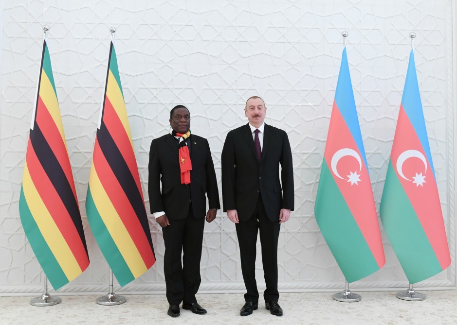 Azərbaycan və Zimbabve prezidentlərinin görüşü oldu - FOTOLAR (YENİ-2)