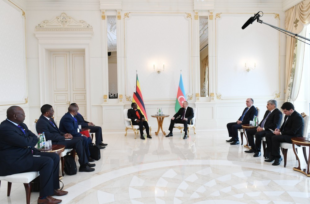 Azərbaycan və Zimbabve prezidentlərinin görüşü oldu - FOTOLAR (YENİ-2)