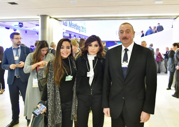 Prezident və birinci xanım Davosun sessiyasında - FOTOLAR