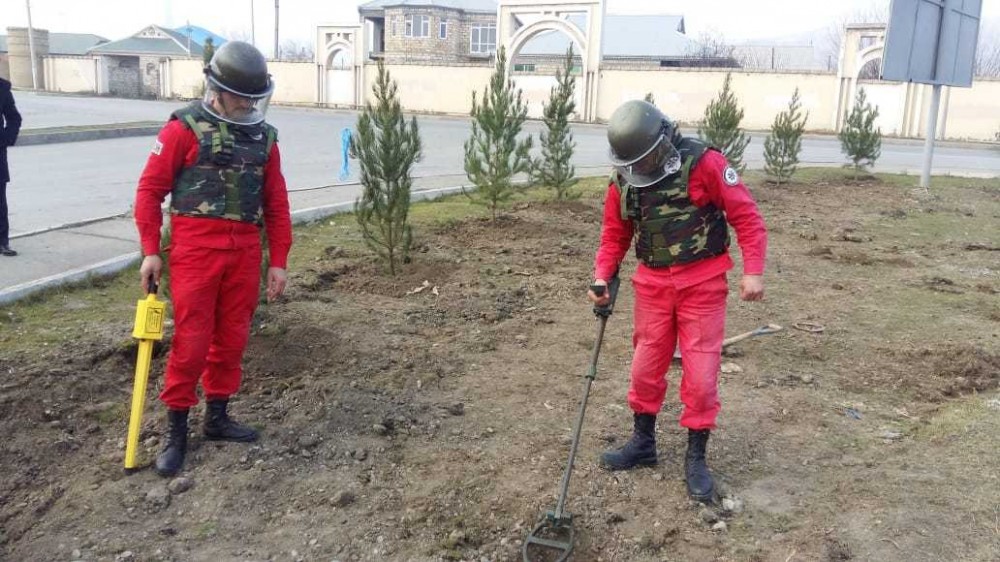 Mingəçevirdə qumbara və sursat aşkarlandı - FOTO