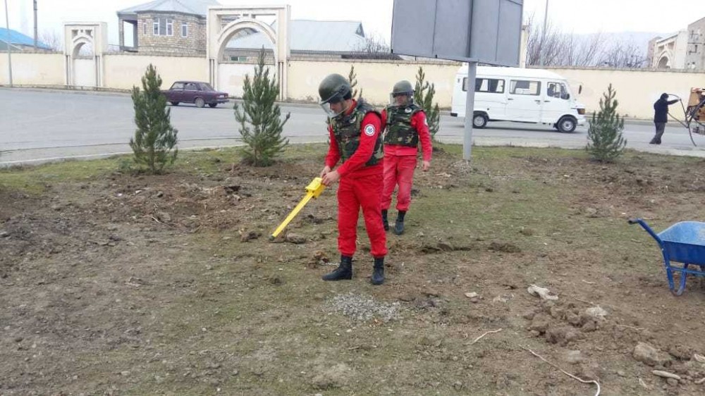 Mingəçevirdə qumbara və sursat aşkarlandı - FOTO