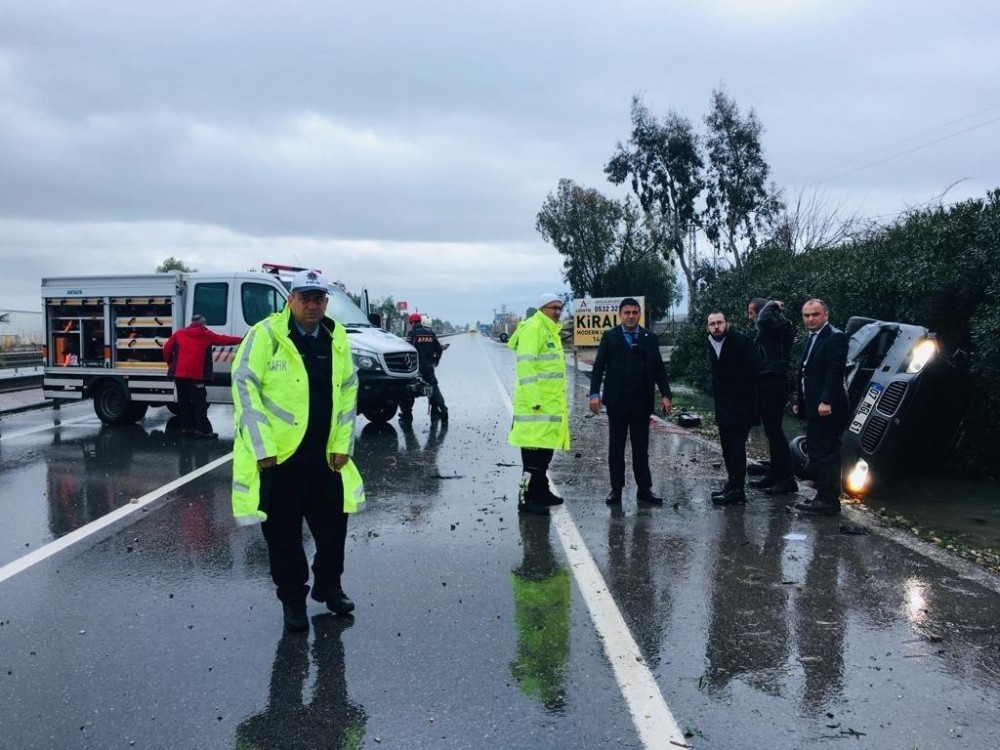Nazirin avtomobil kortejində ağır qəza: 4 polis yaralandı - FOTO