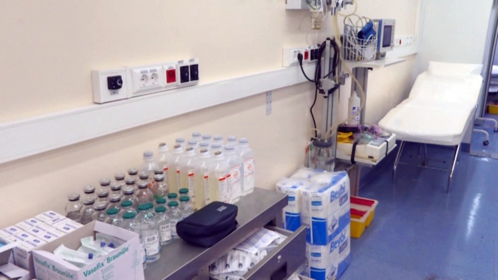 “Qırmızı Körpü” gömrük postunda səyyar hospital - FOTOLAR