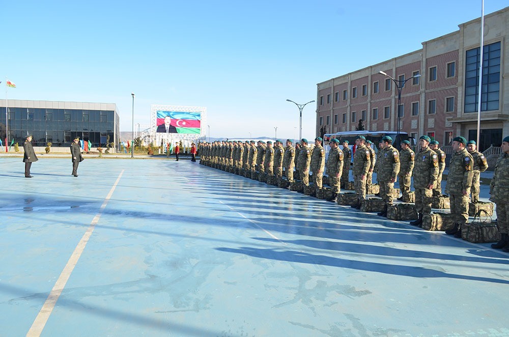 Azərbaycan sülhməramlılarının bir qrupu vətənə qayıtdı - FOTO