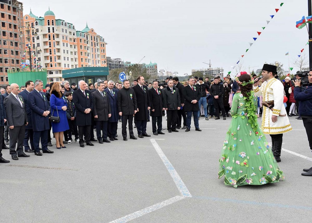 Sumqayıt bulvarında möhtəşəm Novruz şənliyi - FOTOLAR