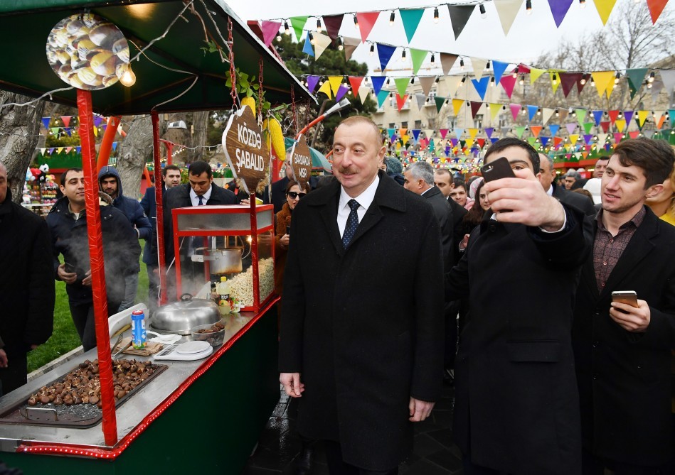 Bakıda keçirilən Novruz şənliyindən maraqlı - FOTOLAR