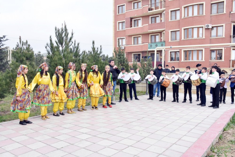 Məcburi köçkün qəsəbələrində Novruz şənlikləri keçirilib - FOTOLAR