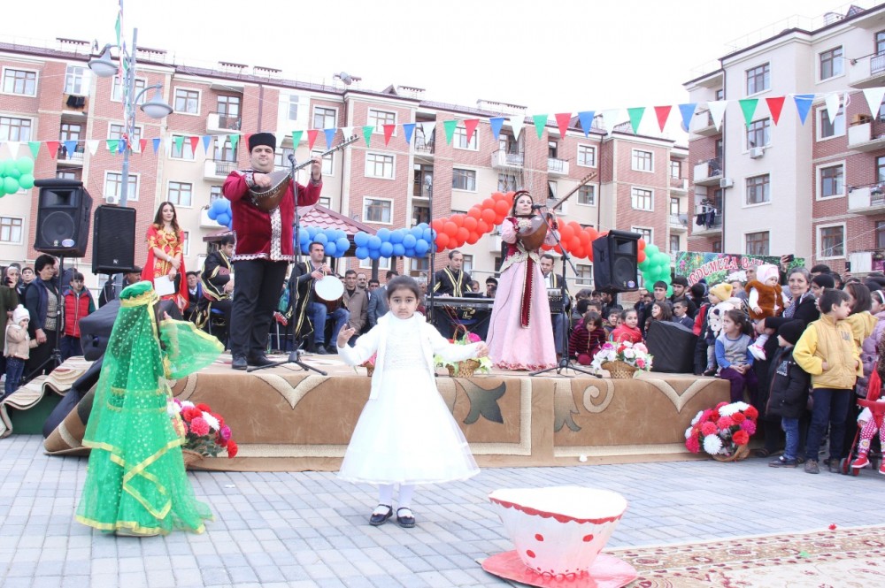 Məcburi köçkün qəsəbələrində Novruz şənlikləri keçirilib - FOTOLAR