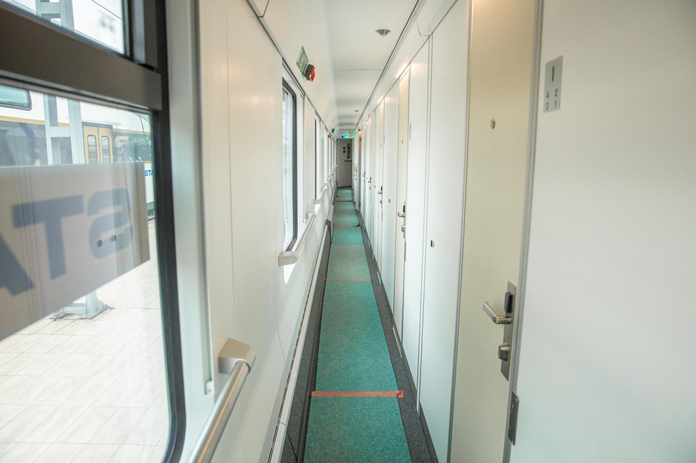 Baki-Tbilisi-Qars sərnişin qatarı Bakıya  çatdı - FOTOLAR