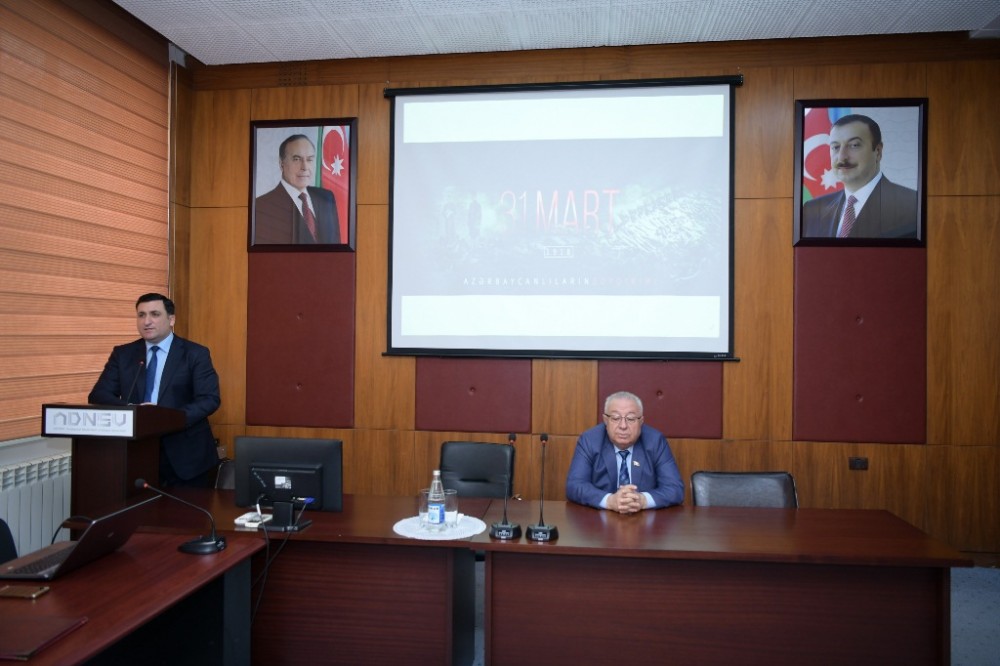 ADNSU-da soyqırım gününə həsr olunmuş tədbir keçirilib - FOTO 