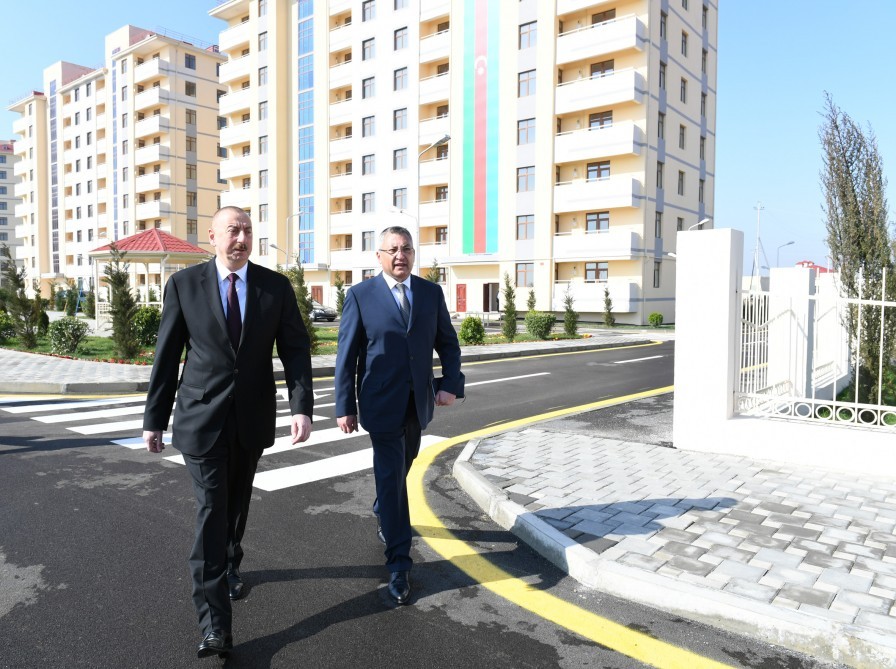 İlham Əliyev  Kürdəxanıda - FOTOLAR-YENİLƏNİB