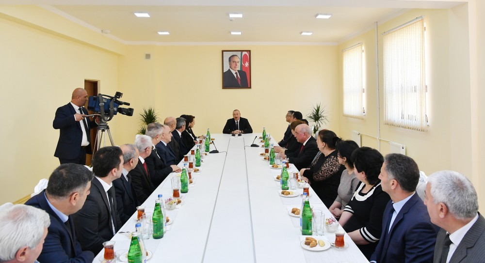 İlham Əliyev  Kürdəxanıda - FOTOLAR-YENİLƏNİB