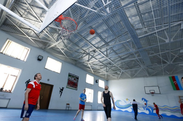 FIDE rəhbəri Şəmkirdə basketbol oynadı - FOTO