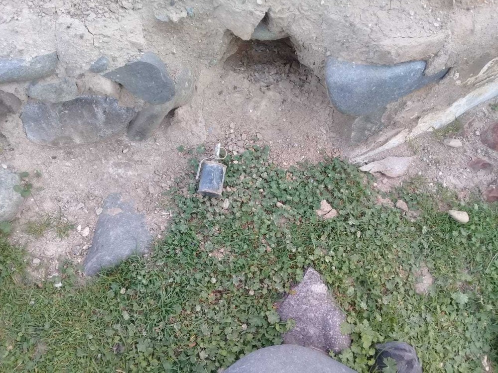 Tərtərdə əl qumbarası tapıldı - FOTO