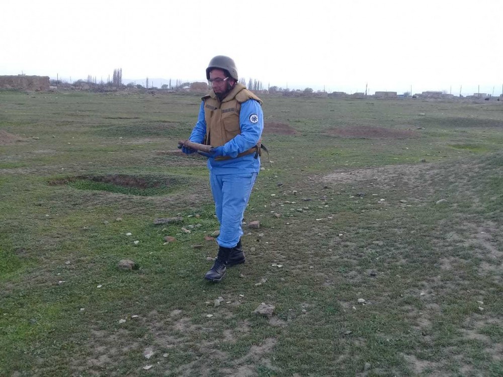 Tərtərdə əl qumbarası tapıldı - FOTO