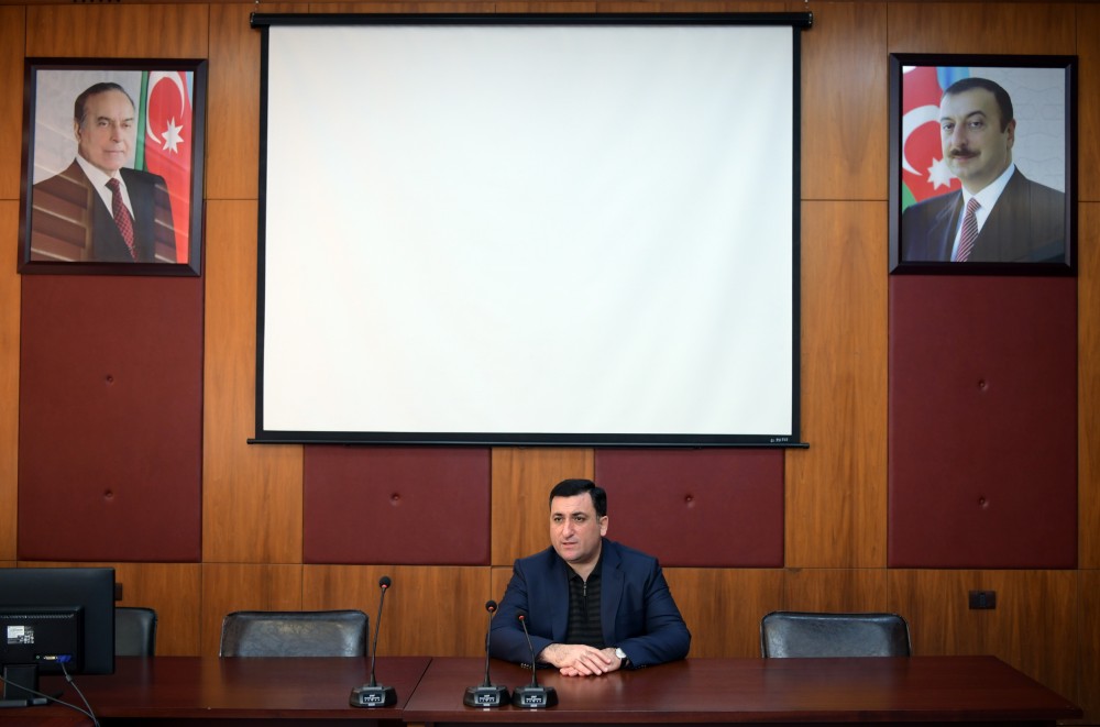 Rektor olimpiadanın gedişatını izlədi, valideynlərlə görüşdü - FOTOLAR