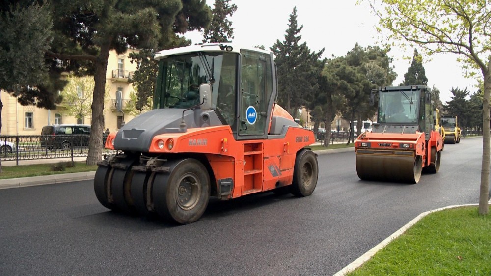 Bu yolda təmir işləri aparılır - FOTO
