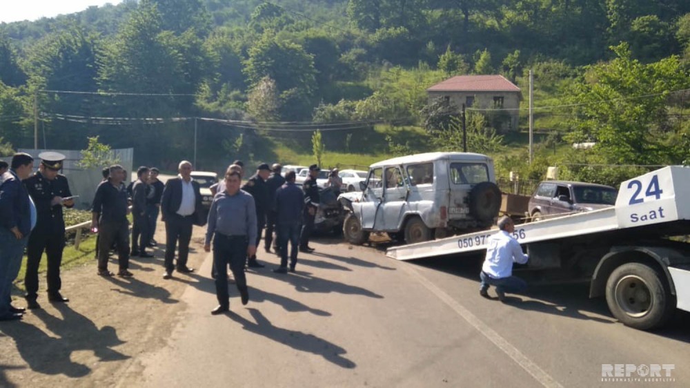 Lənkəranda yol qəzası: 7 nəfər xəsarət alıb - FOTO