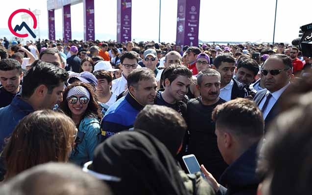Arzu Əliyeva məşhurlarla birgə “Küləyə qalib gəl”di - FOTOLAR