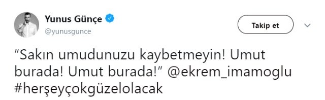 Məşhurlar İmamoğluna belə dəstək oldu -  FOTO