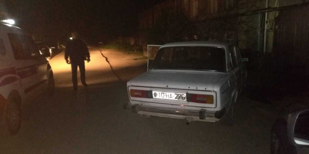 Qubada maşın oğurlayan dəstə qəzaya düşdü(FOTO)