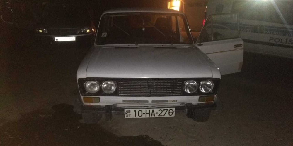 Qubada maşın oğurlayan dəstə qəzaya düşdü(FOTO)