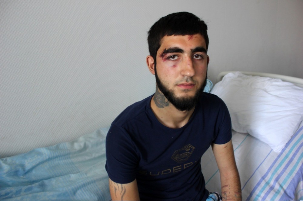 Qubada maşın oğurlayan dəstə qəzaya düşdü(FOTO)