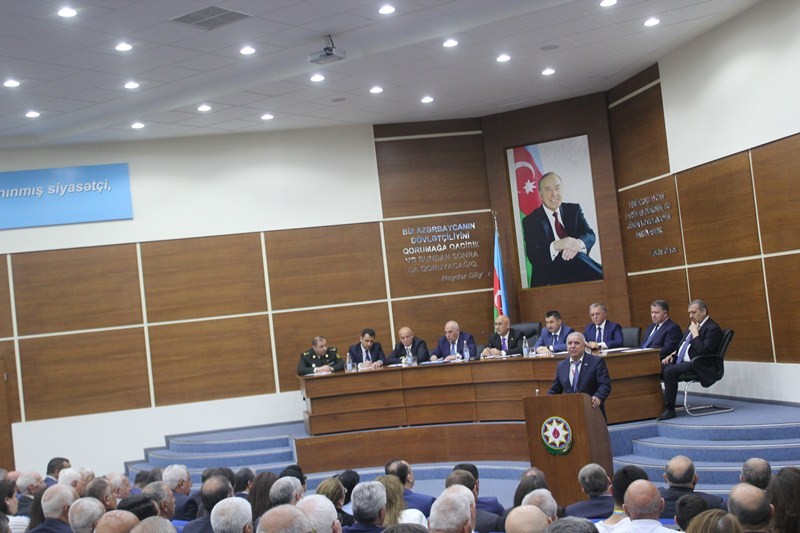 Nizami rayonunda hesabat yığıncağı keçirilib - FOTO