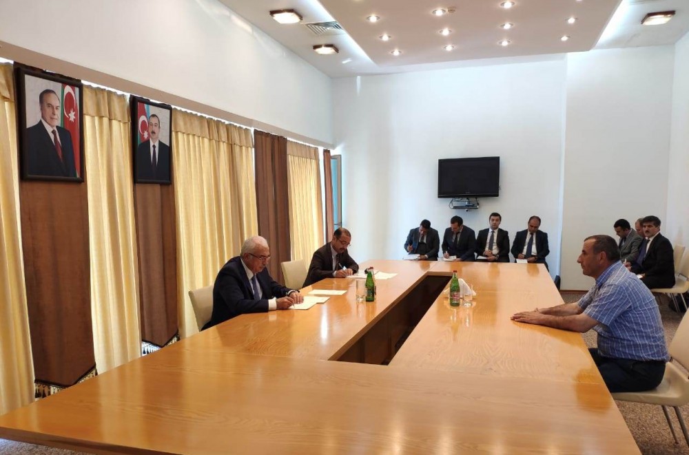 Şahin Mustafayev və müavinləri sakinlərlə görüşdü - FOTOLAR