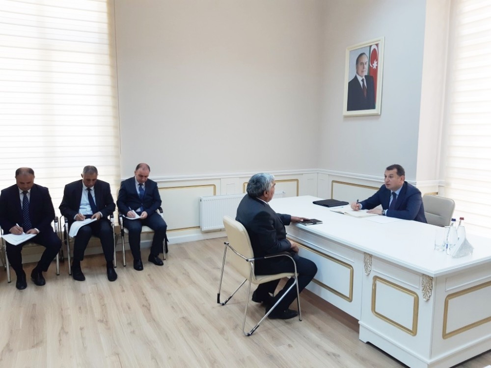 Şahin Mustafayev və müavinləri sakinlərlə görüşdü - FOTOLAR