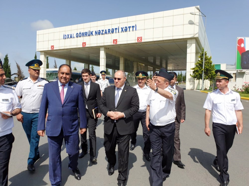 Səfər Mehdiyev "Mazımçay" gömrük postunda - FOTO