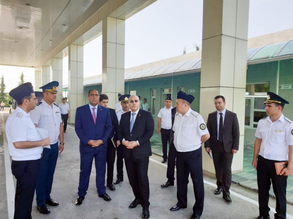 Səfər Mehdiyev "Mazımçay" gömrük postunda - FOTO