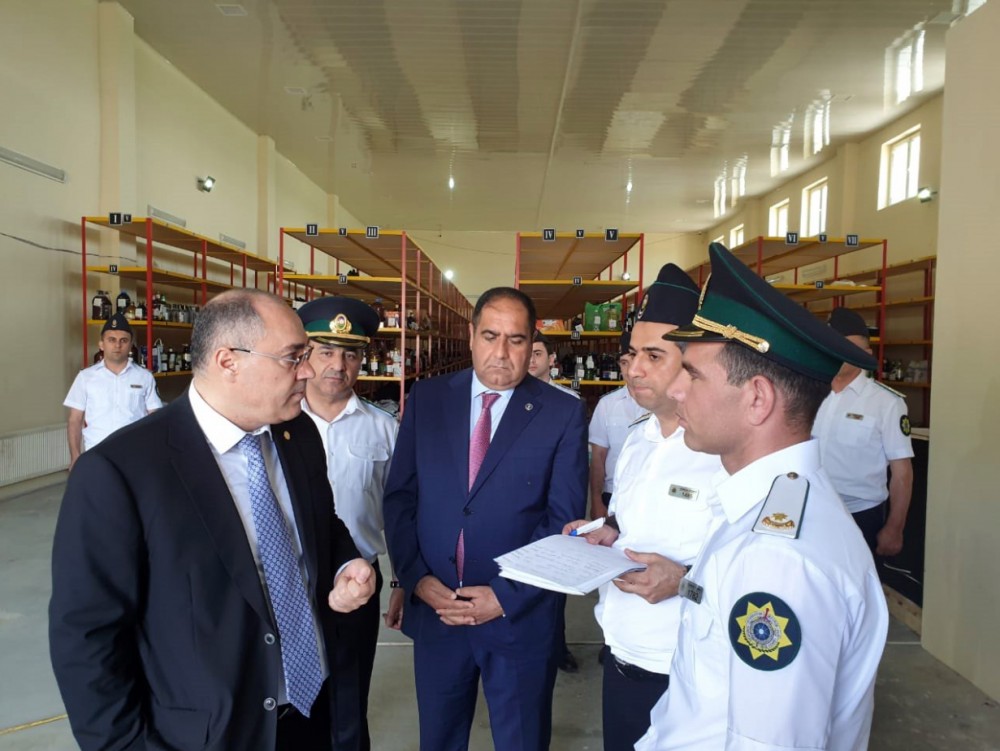 Səfər Mehdiyev "Mazımçay" gömrük postunda - FOTO