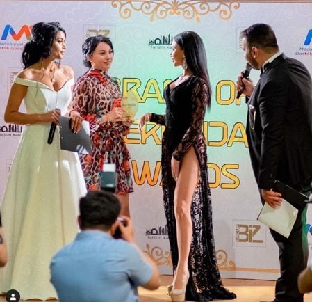 Azərbaycanlı model səhnəyə belə çıxdı - FOTO