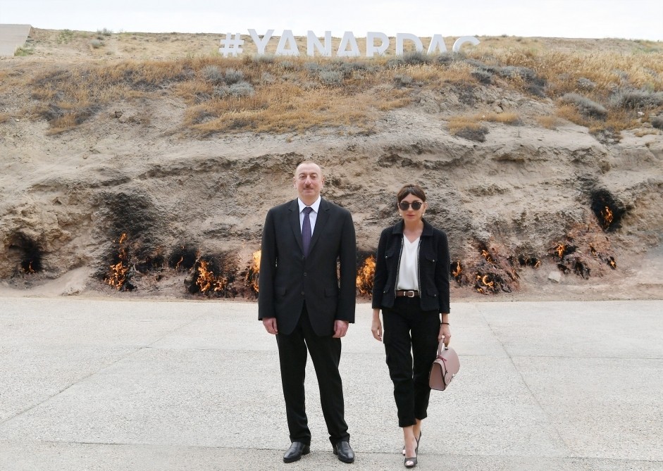 İlham Əliyev və xanımı “Yanardağ”da (YENİLƏNİB-FOTO)