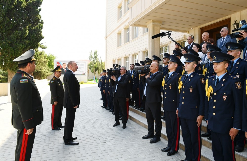 Prezident Cəmşid Naxçıvanski adına Hərbi Liseydə - FOTOLAR