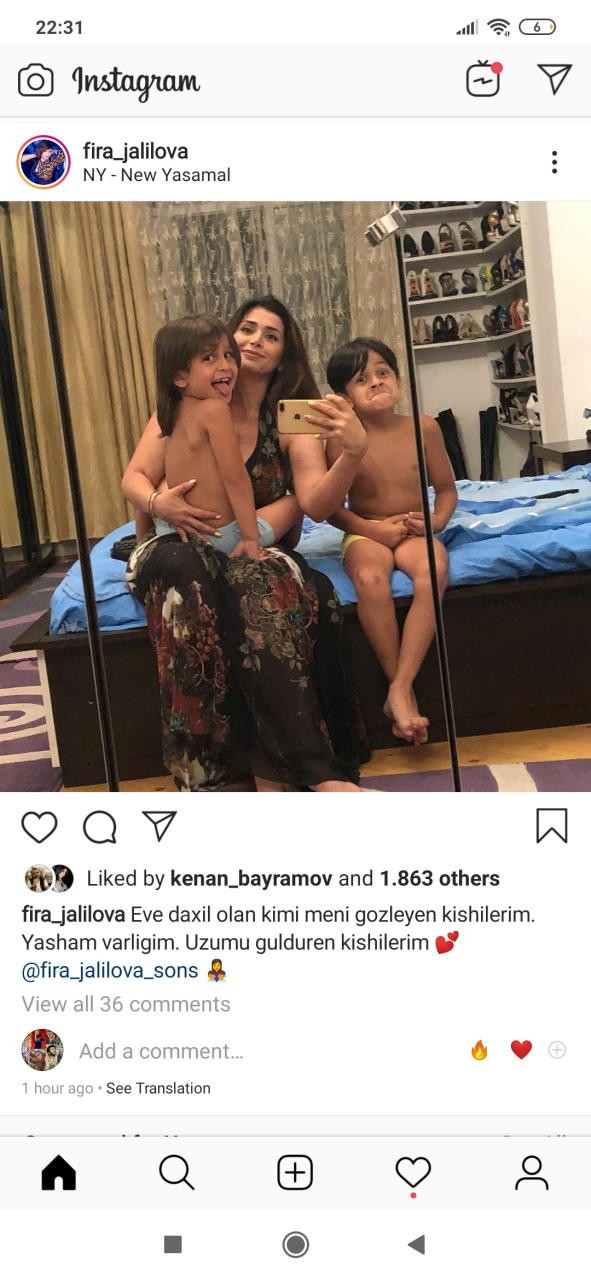 Fira yataq otağından foto paylaşdı: Məni gözləyən kişilərim...