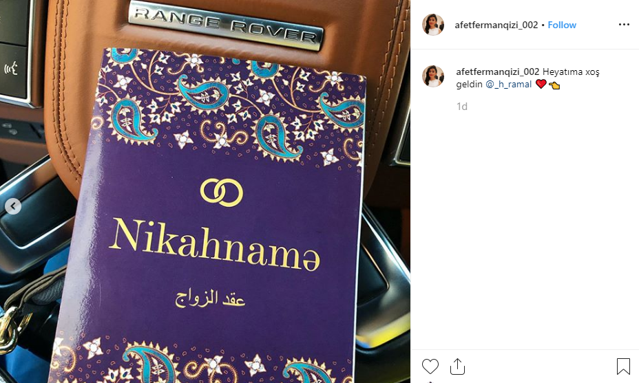 Afət Fərmanqızı 2-ci dəfə ərə gedir - FOTO