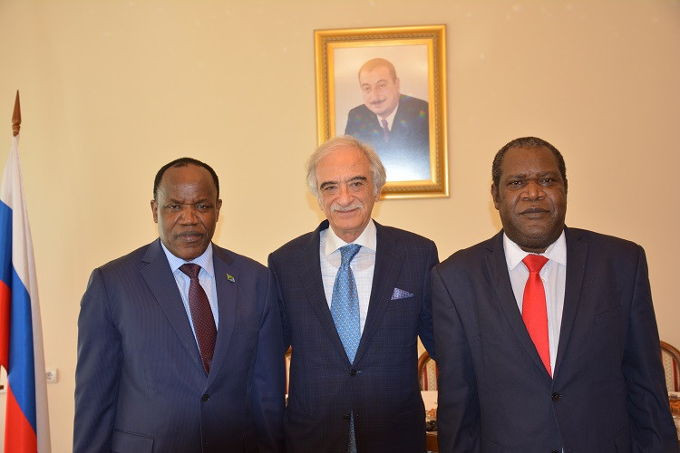 Polad Bülbüloğlu tanzaniyalı həmkarıyla görüşdü - FOTO