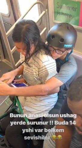 Tolik biabırçı görüntünü yaydı - "14 yaşında, qatarda sevişirlər" -