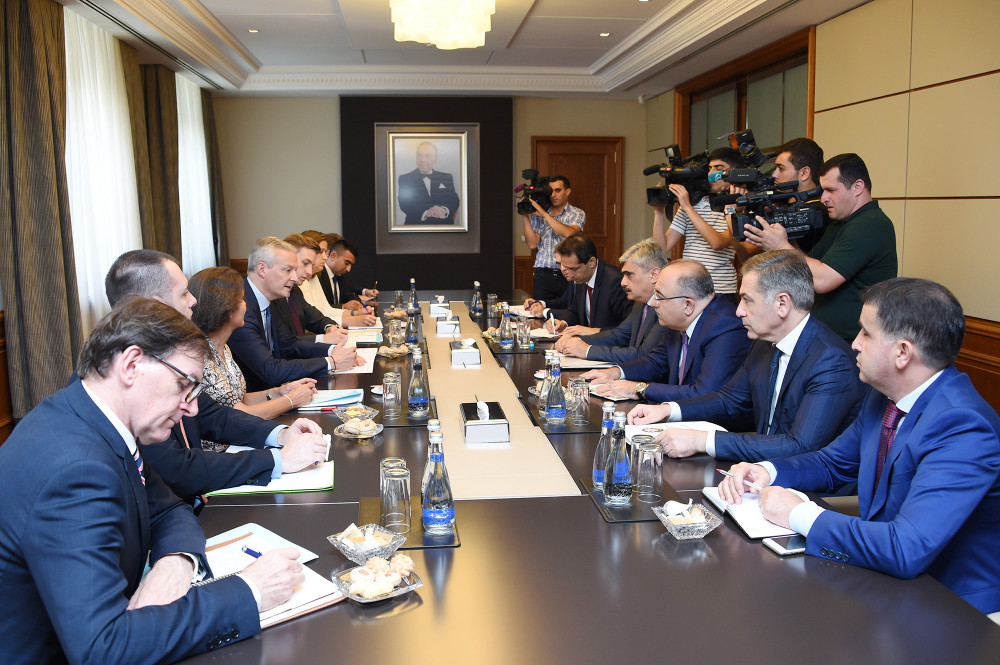 Nazir Fransalı həmkarını qəbul etdi - Sənədlər imzalandı