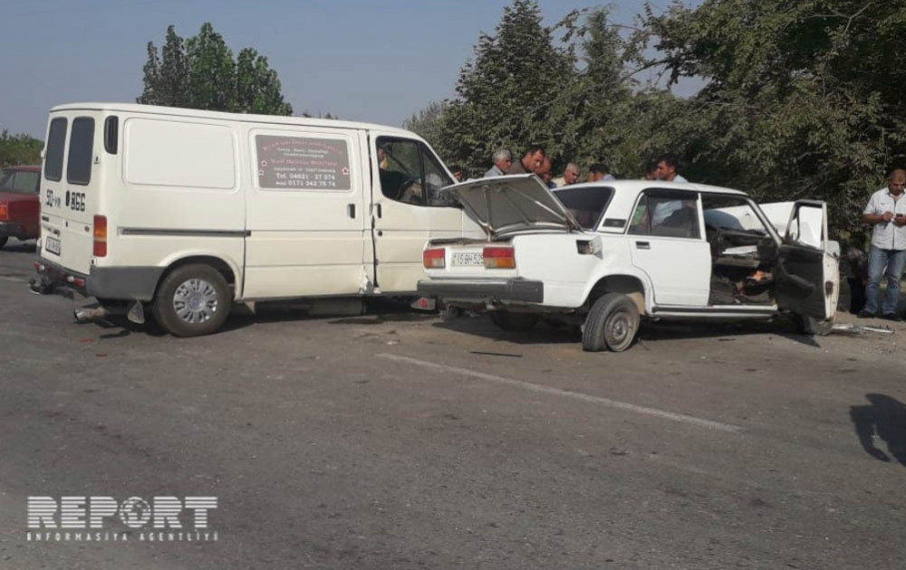 İki avtomobil toqquşdu: ölən var - FOTO