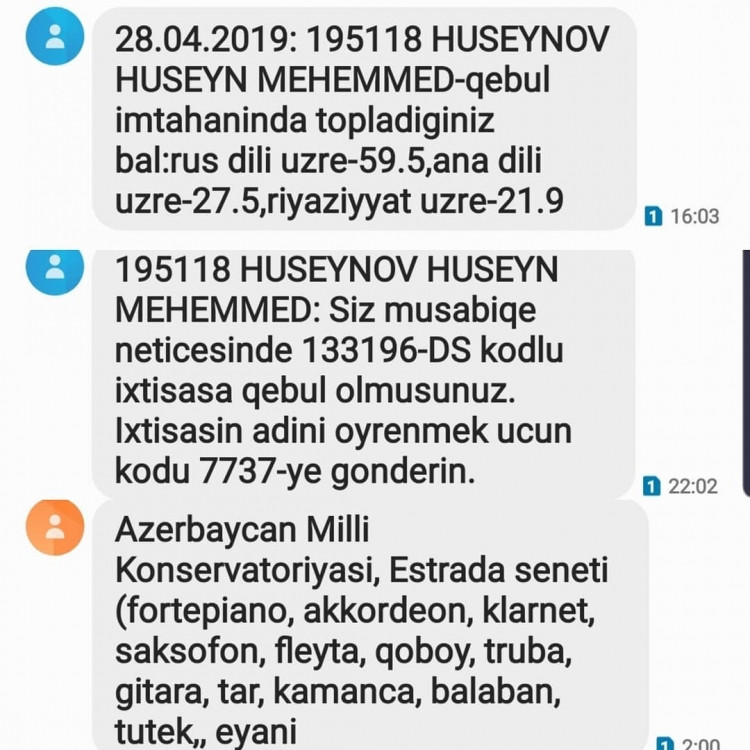 Azərbaycanda məşhur klarnet ifaçısı tələbə oldu 