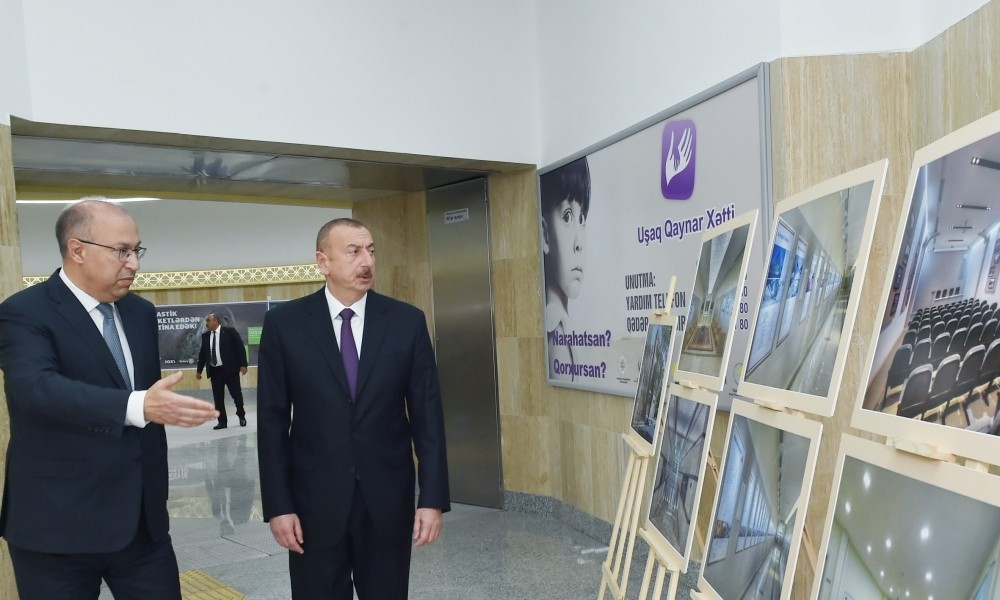 Prezident “Xətai” metrostansiyasının açılışında - FOTOLAR-YENİLƏNİB